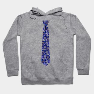 Blue Paisley Tie Hoodie